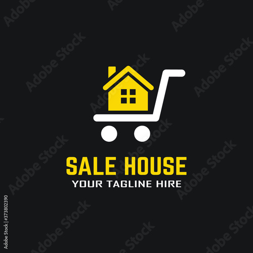 sale house logo concept