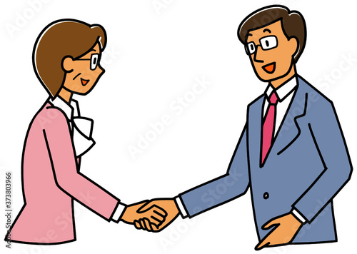 ビジネスパートナーとの握手