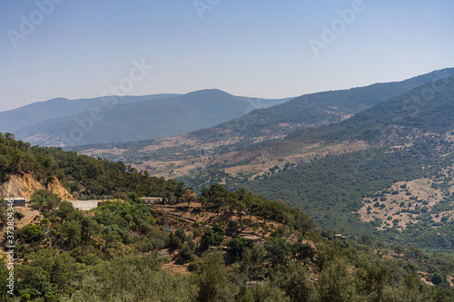 Panoramic view in Bnim Mtir Tunisia, North Africa