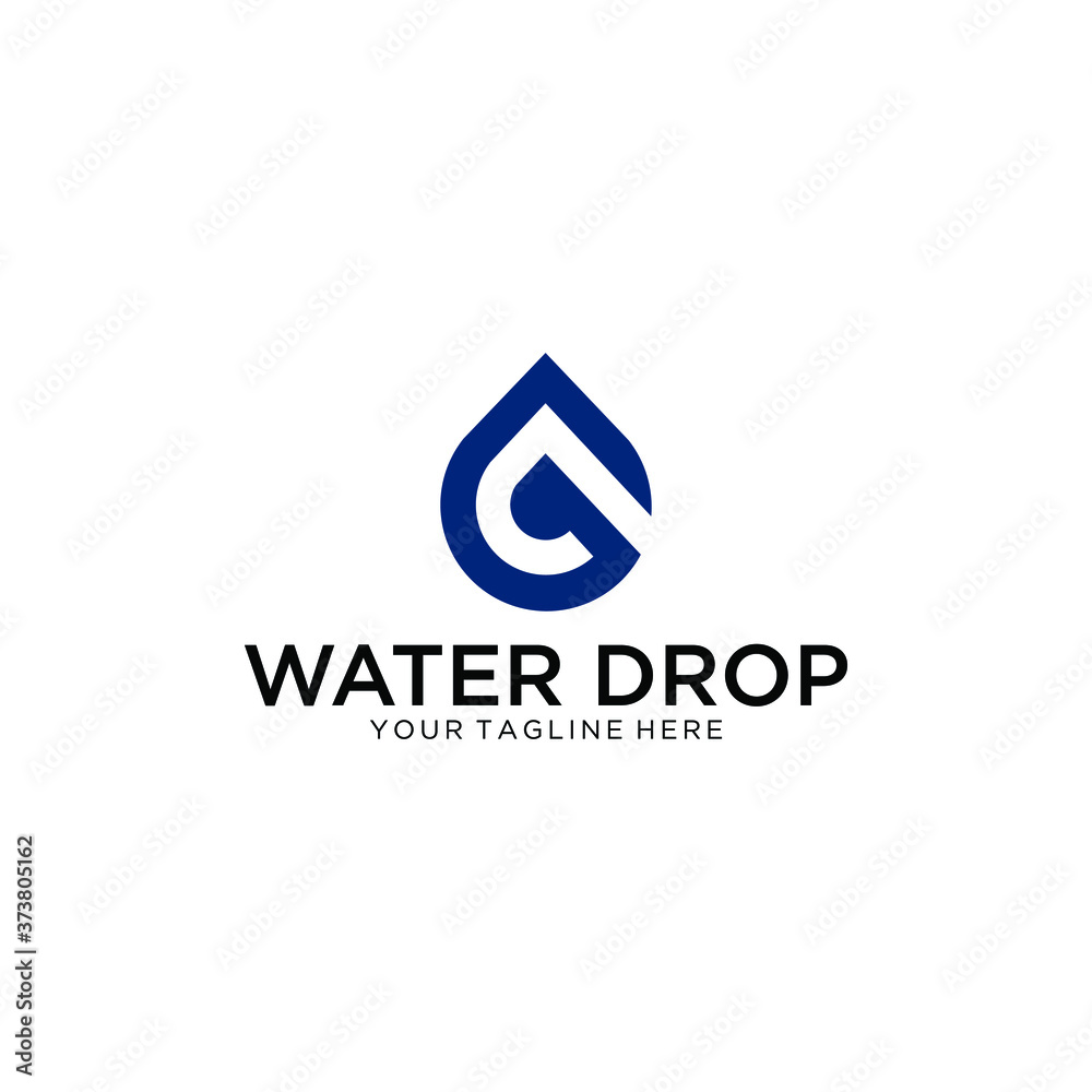 Letter G logo at blue water splash background. Vector ecology elements for posters, t-shirts, ecology presentation or card. Letter G logo at blue water splash background. Vector ecology elements for posters, t-shirts, ecology presentation or card.