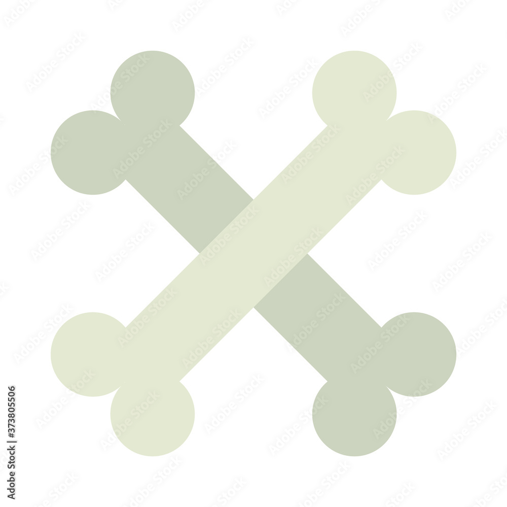 halloween concept, crossed bones icon, flat style halloween concept, crossed bones icon, flat style