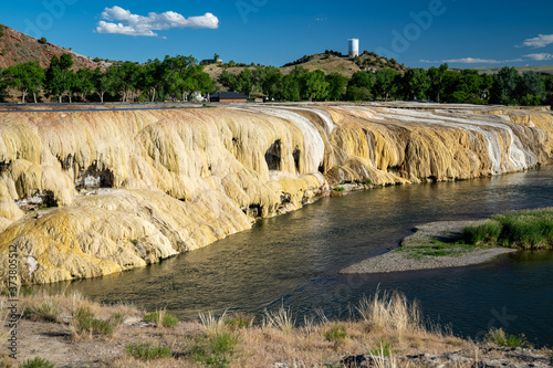 Hot Springs State Park in Thermopolis, Wyoming in summer photo