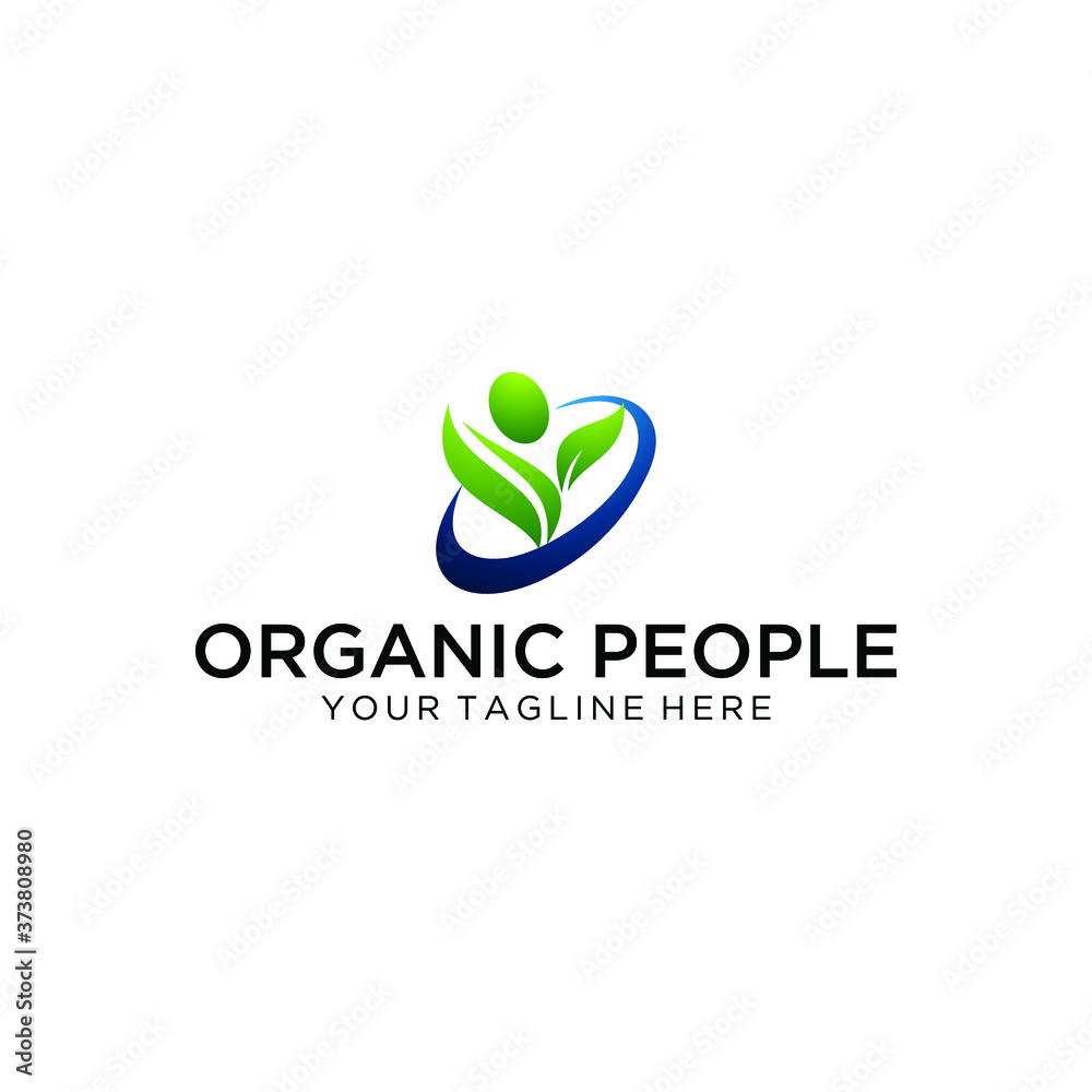 natural fresh plant logo, healthy herbal medic leaf logo, people leaf logo design vector template natural fresh plant logo, healthy herbal medic leaf logo, people leaf logo design vector template