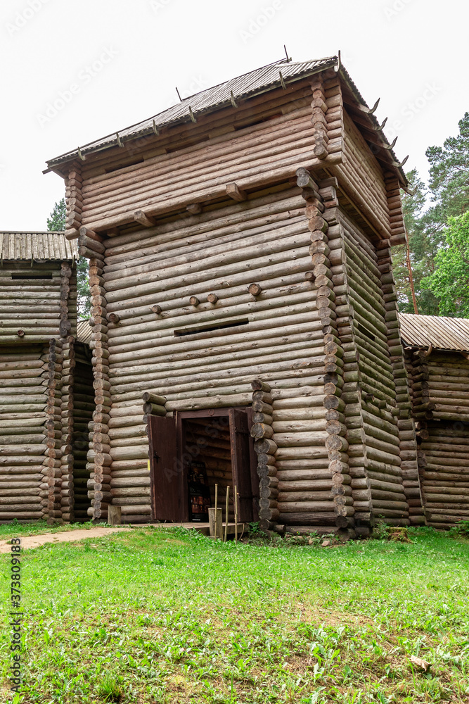 Old wooden middle age fortress Old wooden middle age fortress