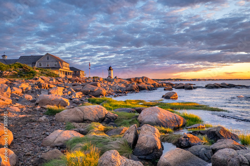 Annisquam Lighthouse, Gloucester, Massachusetts, USA. photo