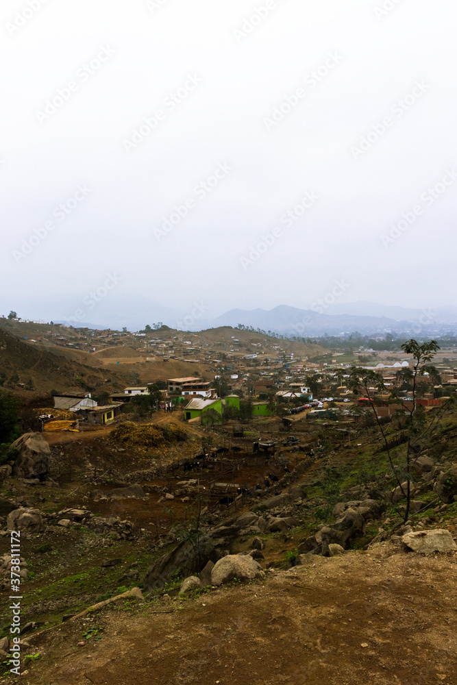 Peruvian settlement on a valley