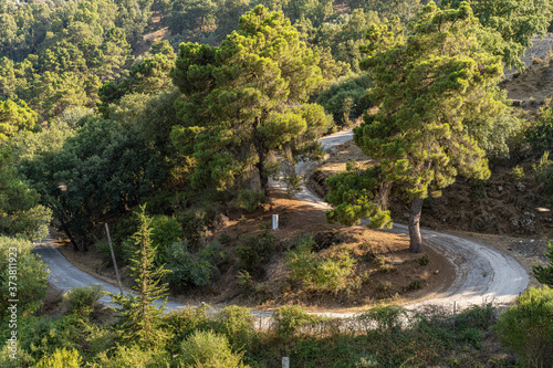 Panoramic view in Bnim Mtir  Tunisia, North Africa