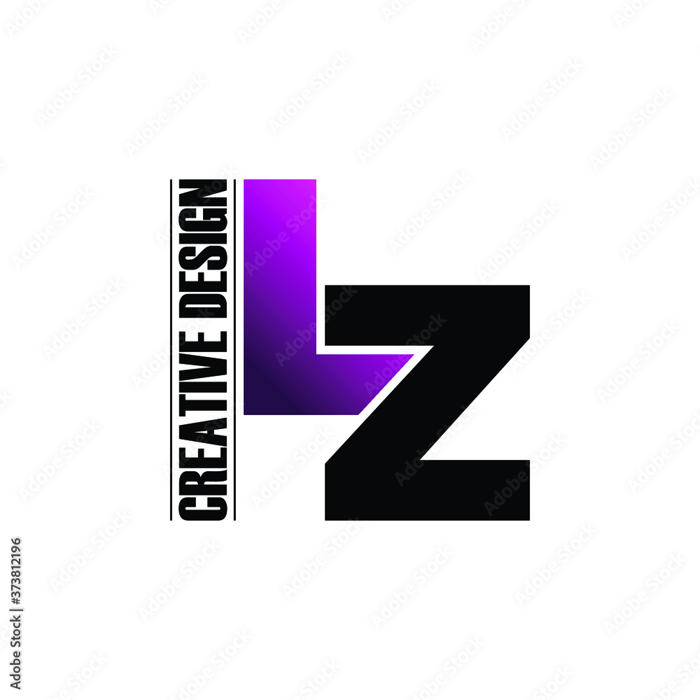 Letter LZ modern logo design vector Letter LZ modern logo design vector