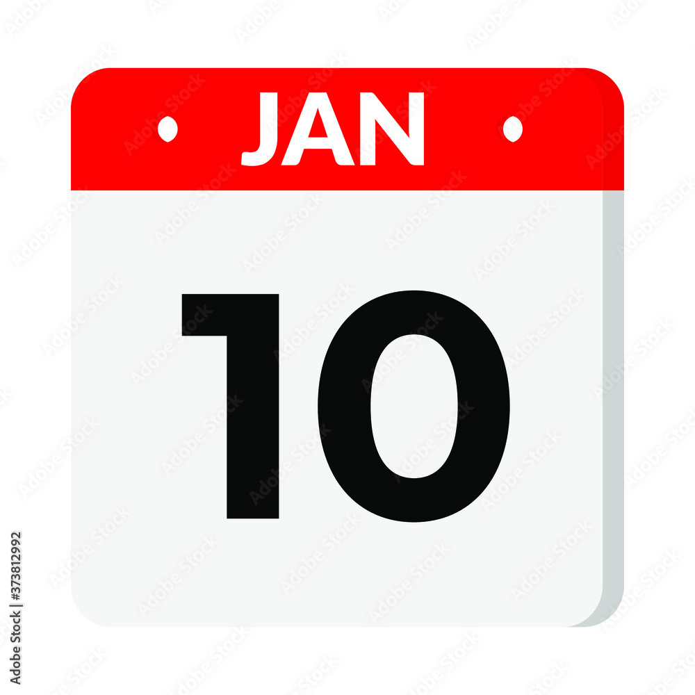 10 January calendar icon 10 January calendar icon