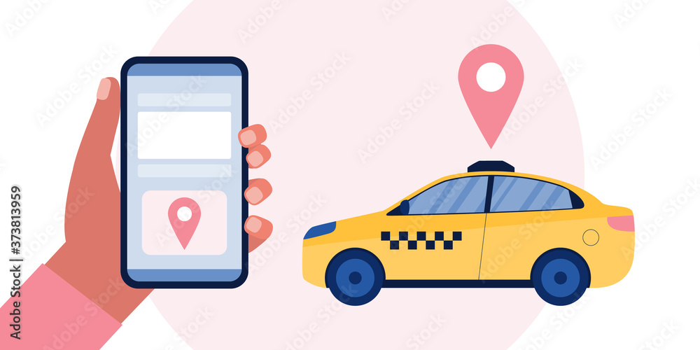Naklejka premium taxi