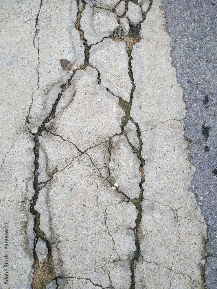 Obraz premium cracked asphalt texture