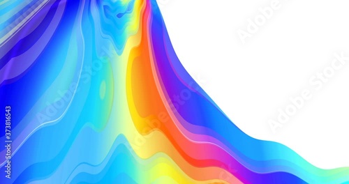 4k 3D animation of rows of black and white color stripes. The motion background of the geometric pattern. 3D - rendering
