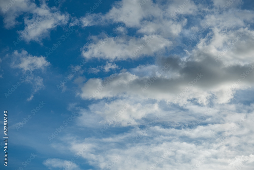 Clouds and sky On a beautiful and bright day