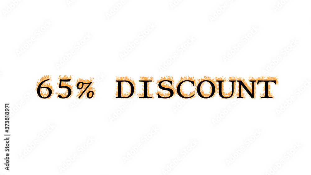 65% discount fire text effect white isolated background. animated text effect with high visual impact. letter and text effect. 65% discount fire text effect white isolated background. animated text effect with high visual impact. letter and text effect.