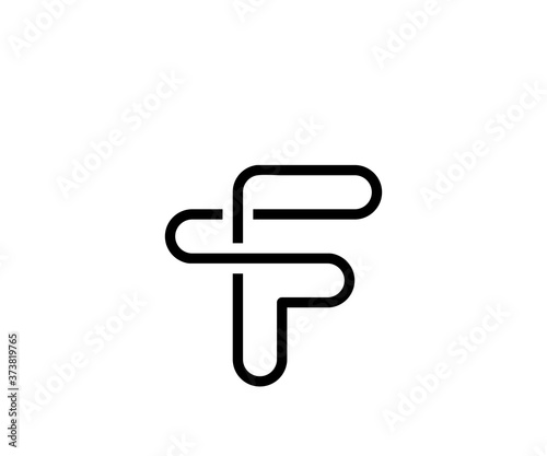 Initials logo f icon logo design template