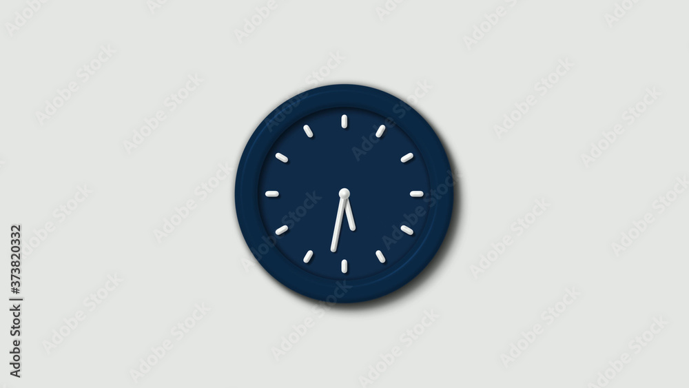 Amazing aqua dark counting down clock icon on white background,12 hours clock icon Amazing aqua dark counting down clock icon on white background,12 hours clock icon