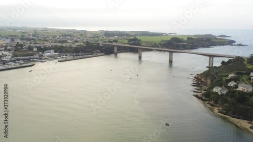 Wallpaper Mural Figueras, coastal village in Asturias and Ribadeo, Lugo. Galicia,Spain. Aerial Drone Footage Torontodigital.ca