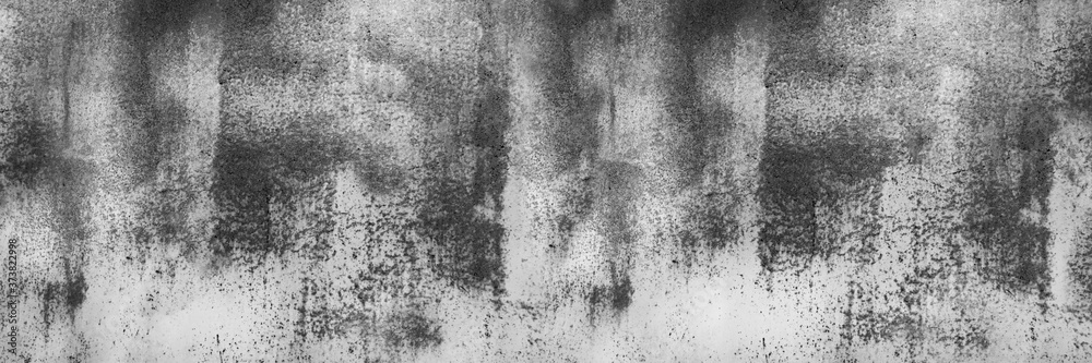 Fototapeta premium Black and white background. Gray grunge background. Abstract rough background. Old dirty concrete wall texture.