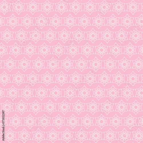 Seamless geometric pattern on a pink background. Stylish wallpaper texture. Perfect for your design: fabric, wallpaper, background image, wrapping paper