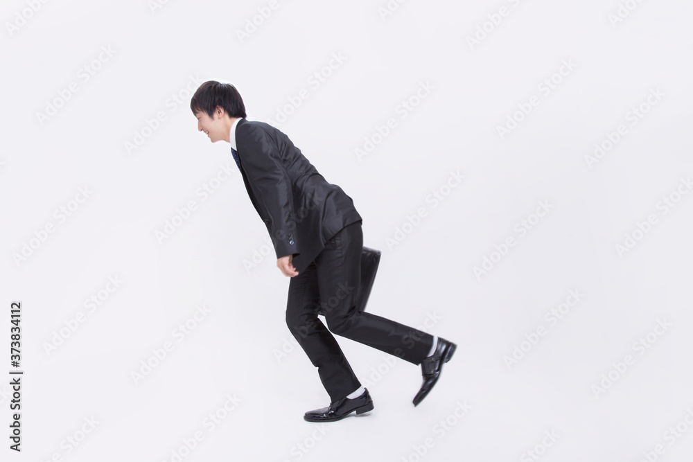 歩くビジネスマン 歩くビジネスマン