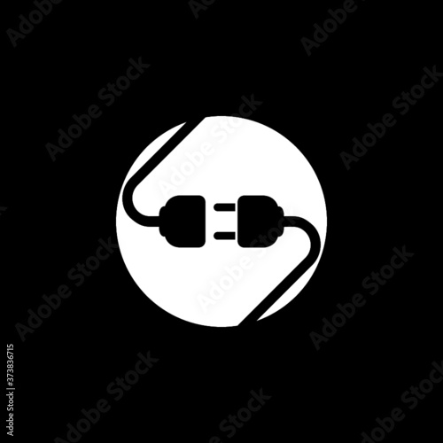 Connection concept icon isolated on dark background