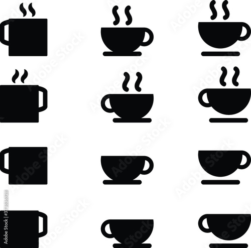 Mug icon set