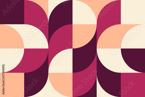 Abstract vector geometric pattern, background design in Bauhaus style, for web design, business card, invitation, poster, cover.