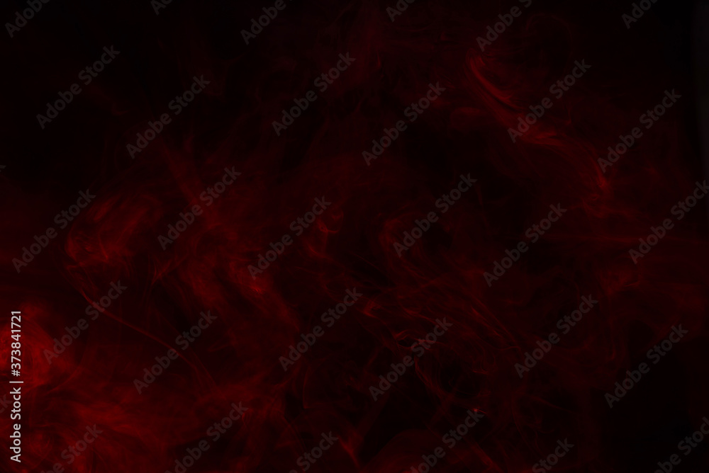 Red steam on a black background.