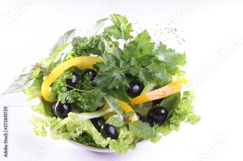 fresh salad in a bowl