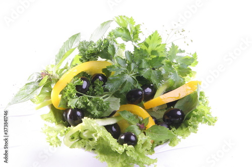 fresh salad in a bowl