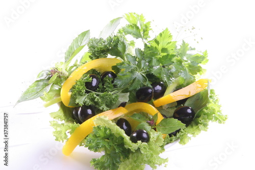 fresh salad in a bowl