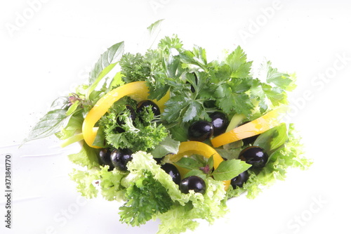 fresh salad in a bowl