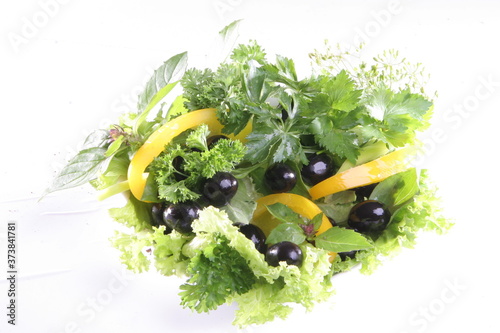 fresh salad in a bowl