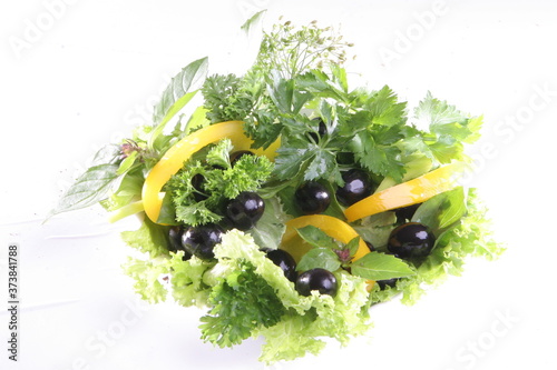 fresh salad in a bowl