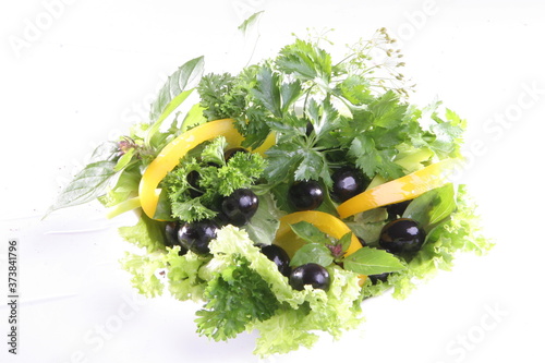 fresh salad in a bowl