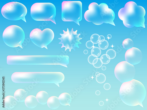 シャボン玉の吹き出し