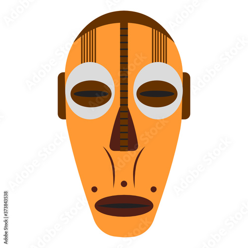 
Vector of cultural face mask, used as as a ceremonial costume 
