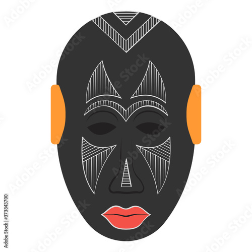 
Editable flat design of kota mask vector 
