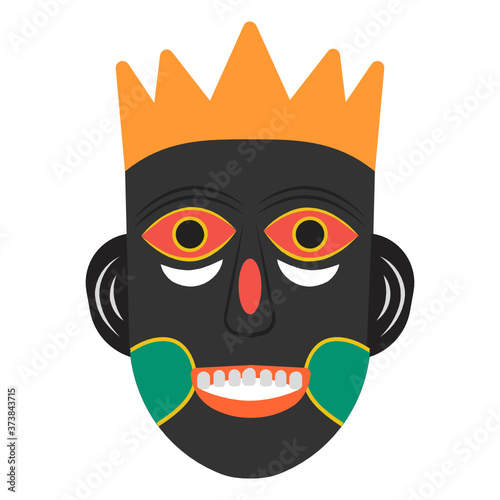 
Flat design of lulua mask, spirituality symbol vector 
 photo