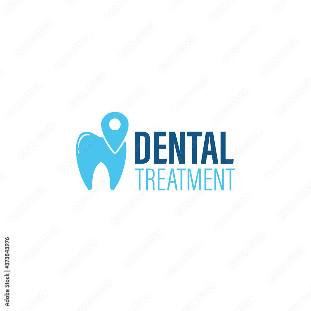 Tooth icon dental treatment isolated in white background Tooth icon dental treatment isolated in white background