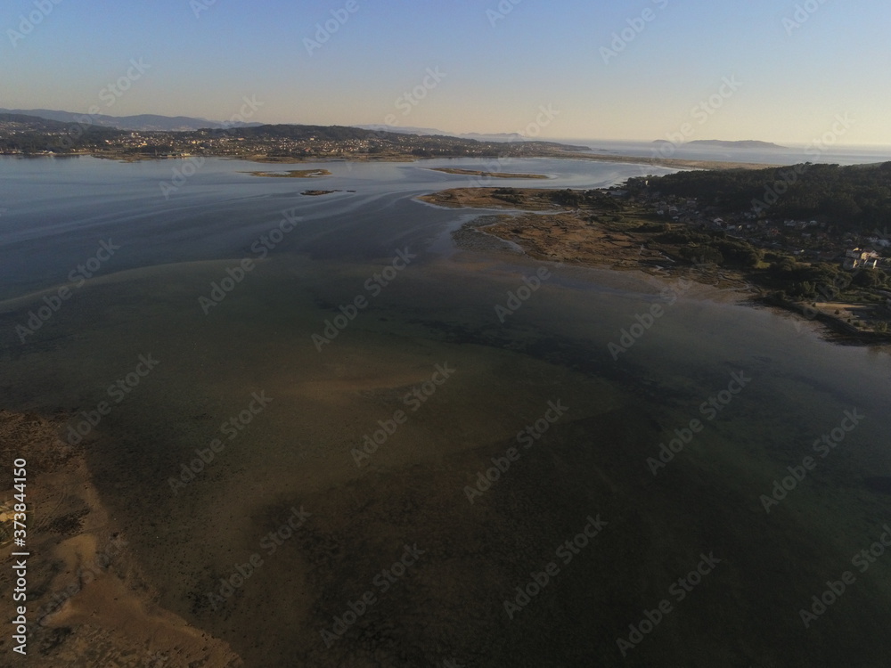La Toja. Beautiful Island of Coruna. Galicia,Spain. Aerial Drone Photo La Toja. Beautiful Island of Coruna. Galicia,Spain. Aerial Drone Photo