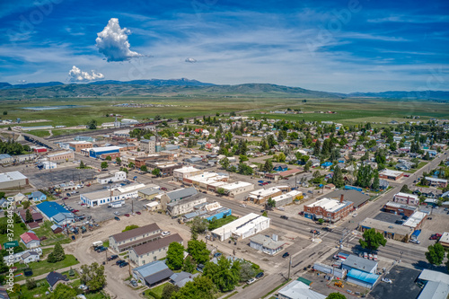 Montpelier is a small farming community in Southern Idaho photo