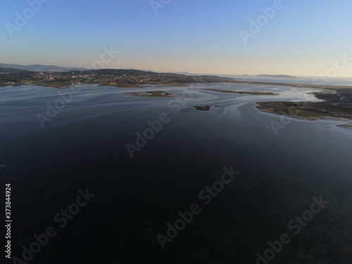 La Toja. Beautiful Island of Coruna. Galicia Spain. Aerial Drone Photo