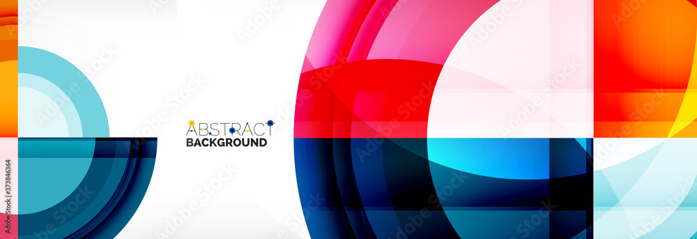 Round shapes, triangles and circles. Modern abstract background Round shapes, triangles and circles. Modern abstract background