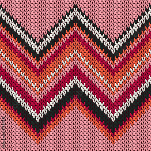 Jersey zig zal lines knit texture geometric 