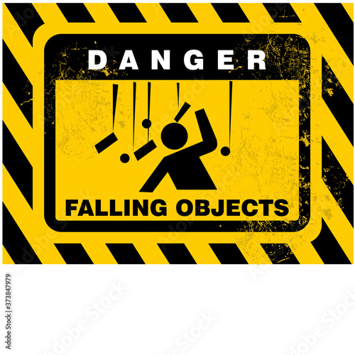 Danger, Falling Objects , Vector Sign