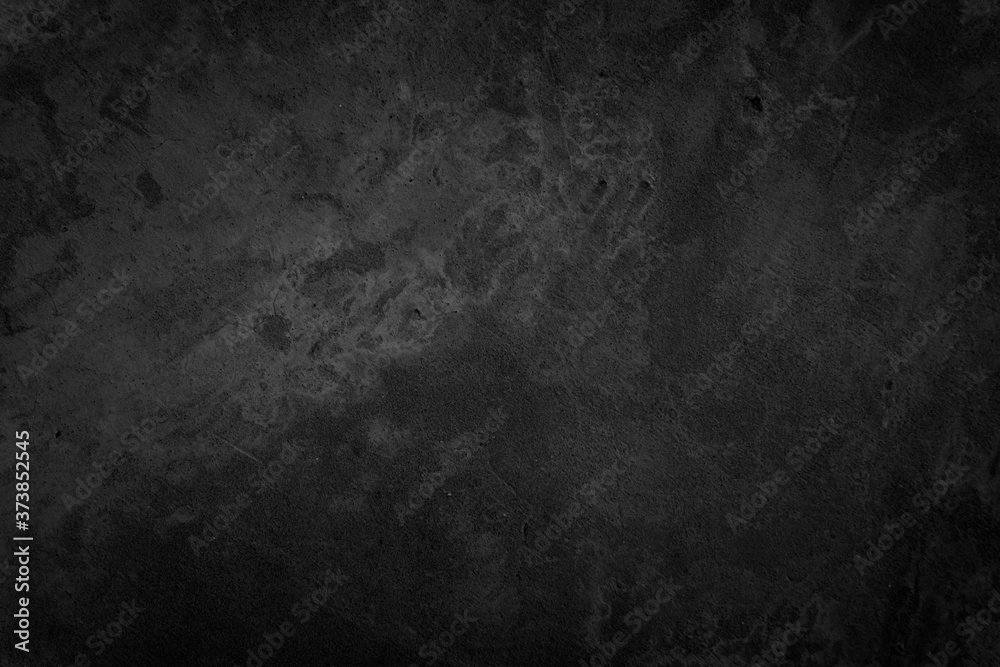 Close up retro plain dark black cement & concrete wall background texture for show or advertise or promote product and content on display and web design element concept decor.