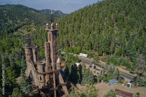 Fototapeta Bishop's Castle is a roadside attraction in Colorado