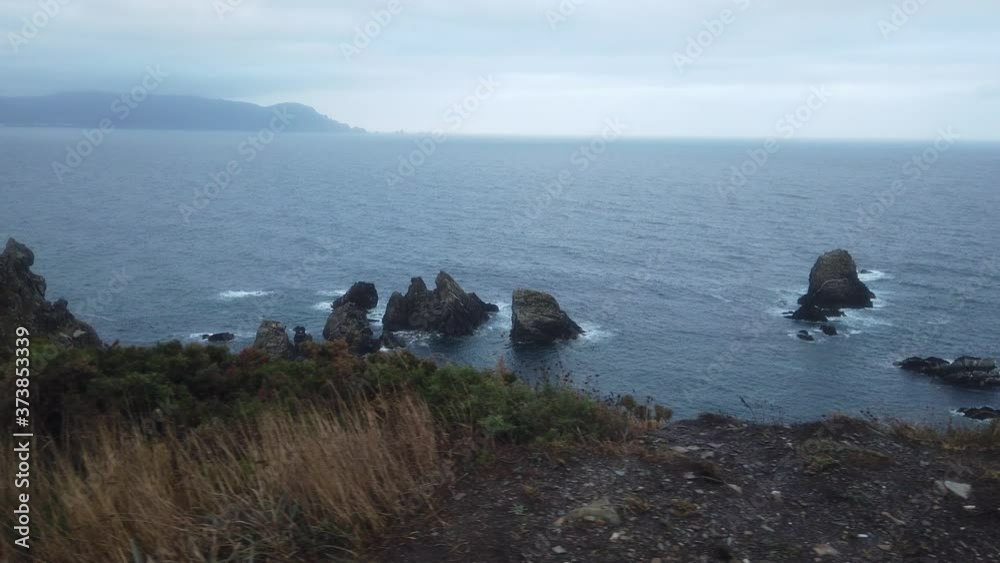 Galicia. Landscape of cliffs in the Coast of Xuncos. Loiba, A Coruna,Spain. Galicia. Landscape of cliffs in the Coast of Xuncos. Loiba, A Coruna,Spain.