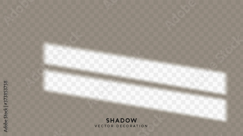 Shadow overlay. Effect light transparent shadow. Realistic creating reflective effect illusions. Overlay for adding scene lighting to your images. Vector illustration.